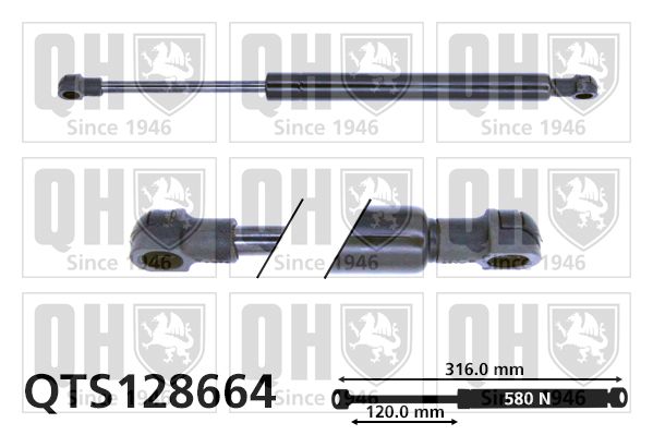 QUINTON HAZELL Газовая пружина, капот QTS128664